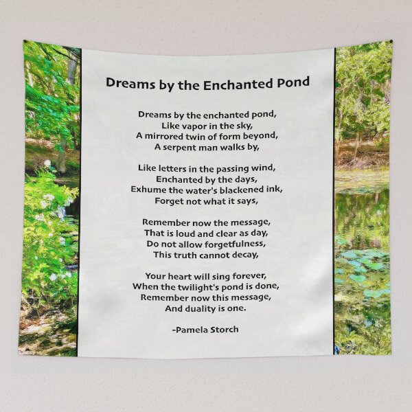 Item preview, Dreams by the Enchanted Pond Poem designed and sold by Pamela Storch.