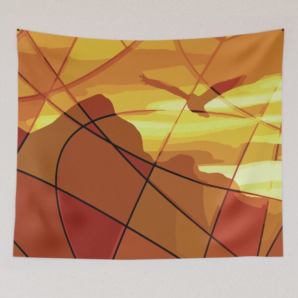 Item preview, Bird Over Mountain  designed and sold by blueocan.