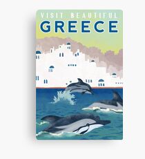 Lienzo Cartel de viaje de Grecia
