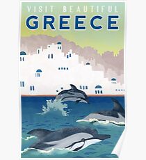 Greece Travel Poster Poster
