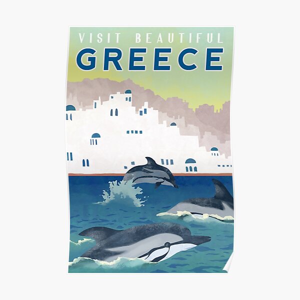 Greece Travel Poster Poster