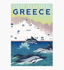 Greece Travel Poster Fotodruck