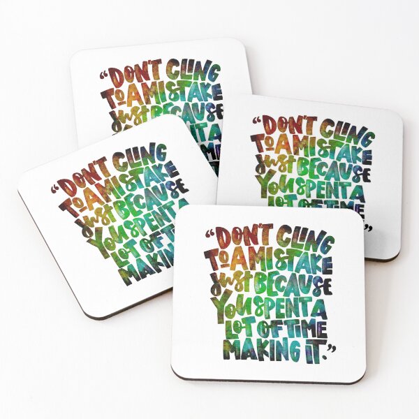 Item preview, Don’t Cling To A Mistake - Colorful Lettering designed and sold by iPadLettering.