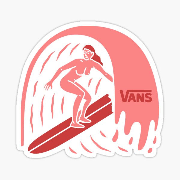 Surfer Girl à l'intérieur du baril Sticker