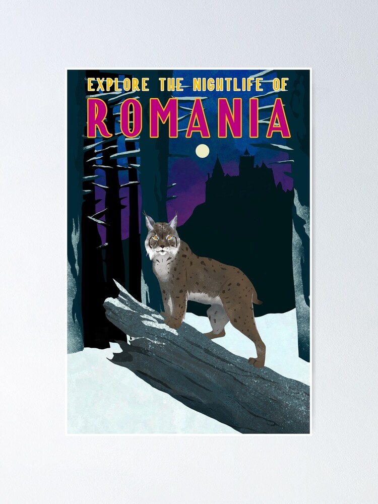 "Romania Travel Poster" Poster by tristanchace Redbubble