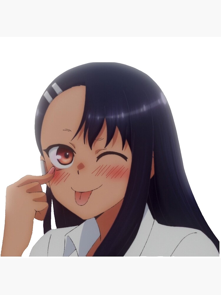 Nagatoro Tongue Out Art Board Print For Sale By Snailhunter66 Redbubble