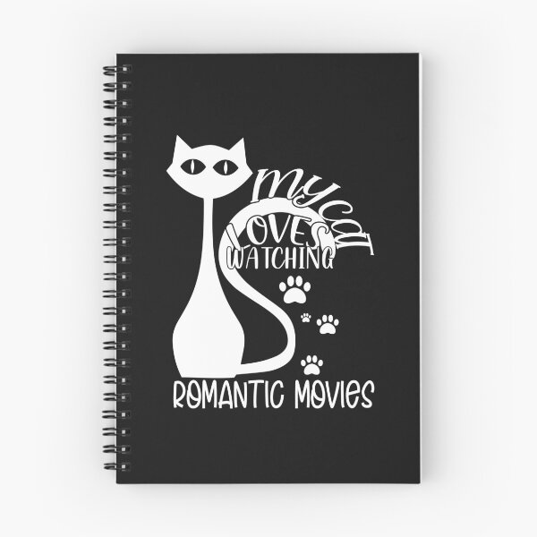 Item preview, My Cat Loves Watching a Romantic Movies designed and sold by RokomariFabric.