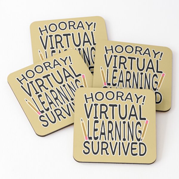 Item preview, Hooray! Virtual Learning Survived In Black Text designed and sold by eviejay.
