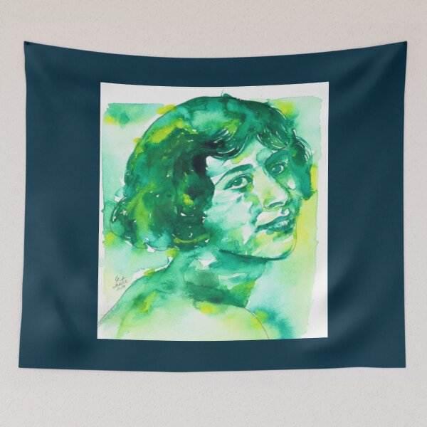 Item preview, Simone Weil SIMONE WEIL - watercolor portrait .3 designed and sold by Blxckisgolda.