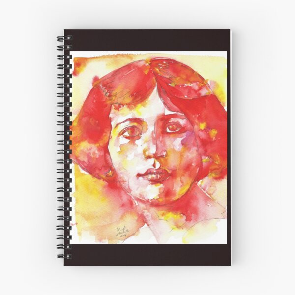 Item preview, Simone Weil SIMONE WEIL - watercolor portrait designed and sold by Blxckisgolda.