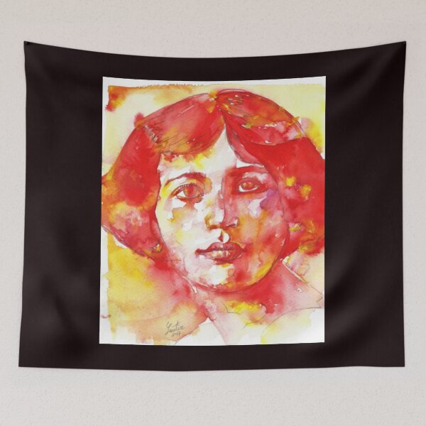 Item preview, Simone Weil SIMONE WEIL - watercolor portrait designed and sold by Blxckisgolda.