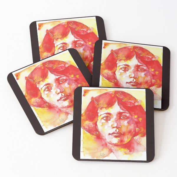 Item preview, Simone Weil SIMONE WEIL - watercolor portrait designed and sold by Blxckisgolda.