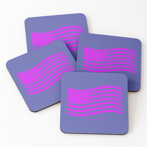 Item preview, America Independence Day Est. July 4th, 1776 Pink Flag designed and sold by IslandFella1.