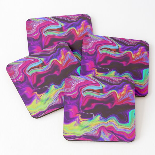 Item preview, Marble Wavy Swirl Colorful Trippy Abstract Art designed and sold by skapastudios.