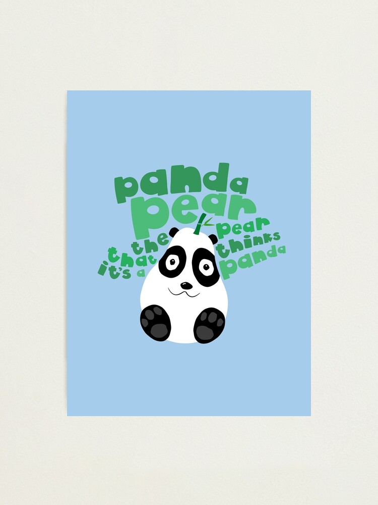 Alternate view of Pandapear Photographic Print