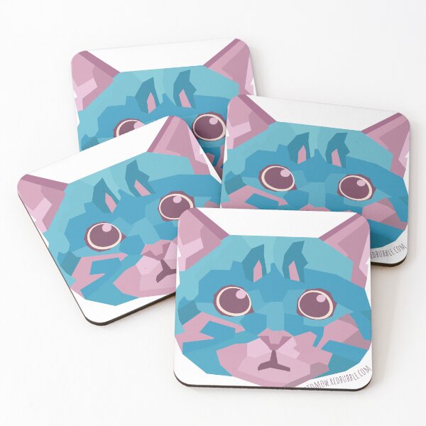 Item preview, cotton candy cat mosaic designed and sold by Motomow.