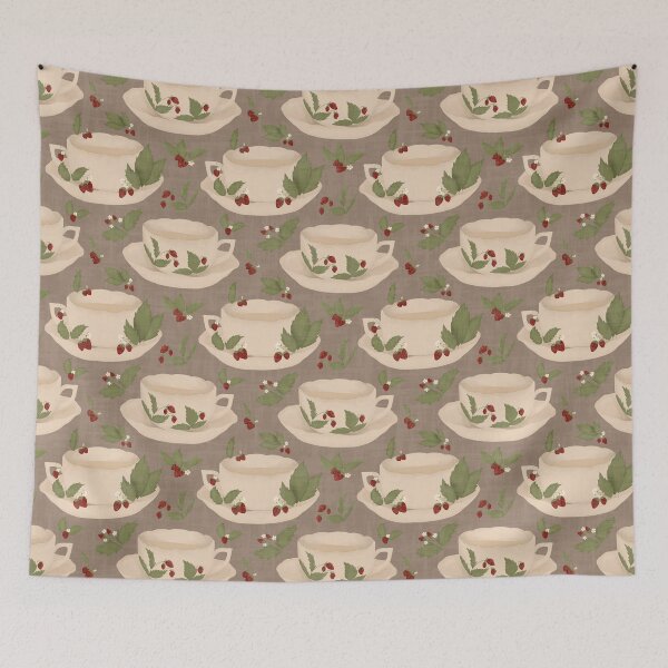 Item preview, Strawberry Teacups designed and sold by OranelloDesigns.