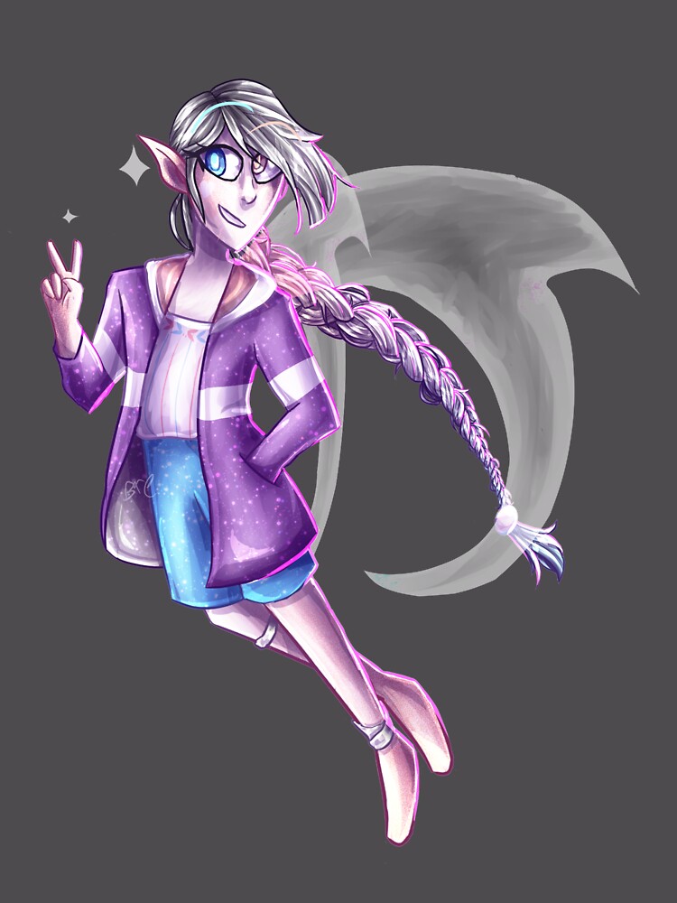 Thumbnail 6 von 6, Premium Oversized Pullover, Intergender Fairy (grey) designt und verkauft von -Solarly-.
