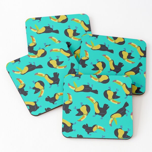Item preview, Happy toucans - blue designed and sold by scribbli.