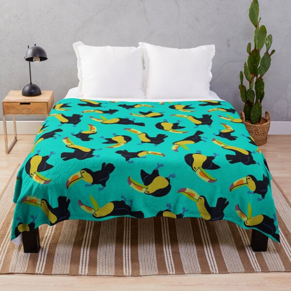 Item preview, Happy toucans - blue designed and sold by scribbli.