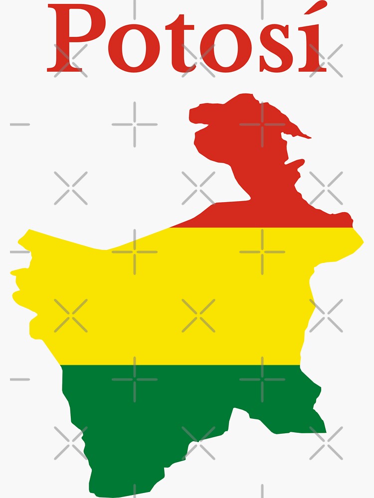 Pegatina Diseño De Mapa Del Departamento De Potosí Bolivia De Marosharaf Redbubble 5298