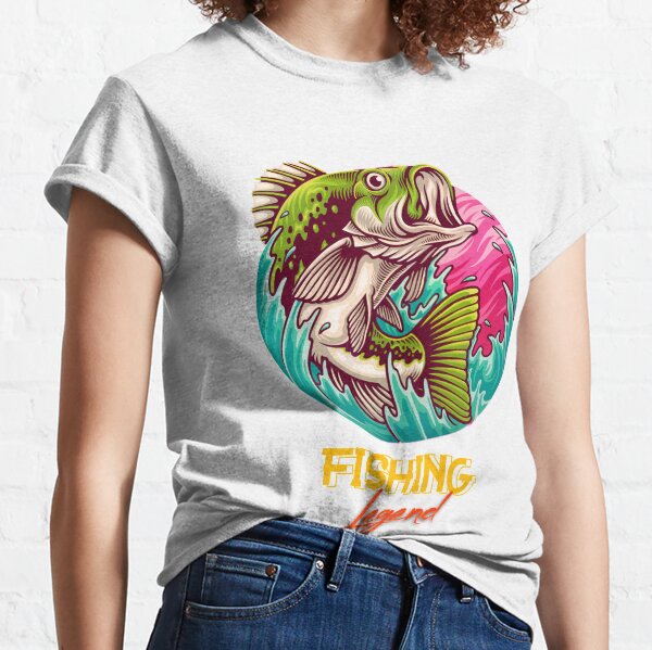 Angler Legend Fishing T-Shirt : : Fashion