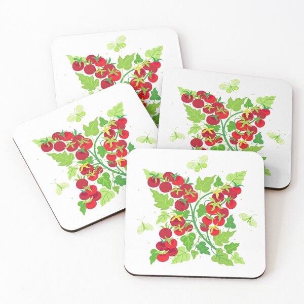Item preview, Bright tomatoes and butterflies designed and sold by Anna Pogulyaeva.