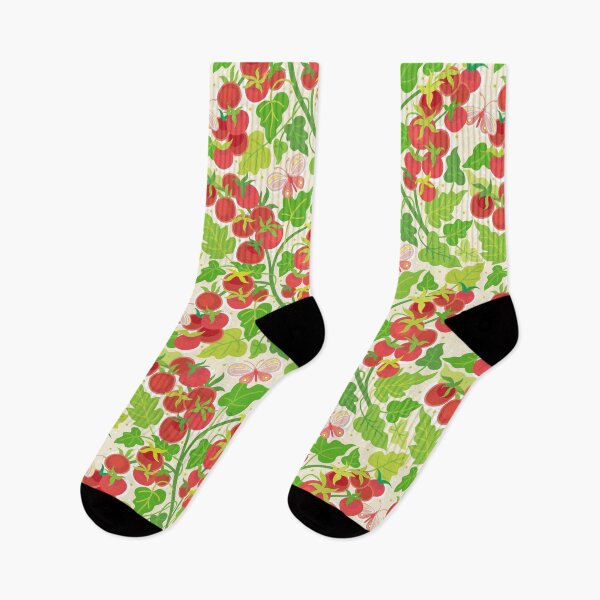 Item preview, Bright tomatoes and butterflies designed and sold by Anna Pogulyaeva.