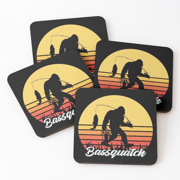 Item preview, Bassquatch! Funny Bigfoot Fishing Outdoor Retro designed and sold by Apoorv Choudhary.