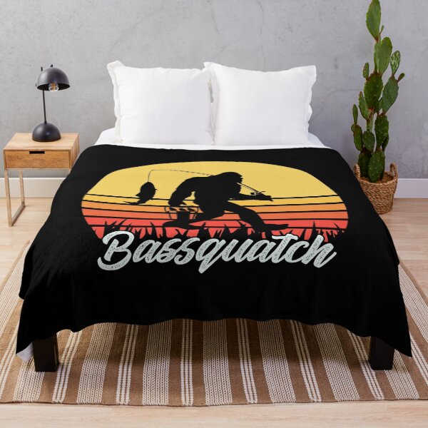 Item preview, Bassquatch! Funny Bigfoot Fishing Outdoor Retro designed and sold by Apoorv Choudhary.
