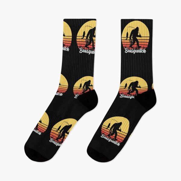 Item preview, Bassquatch! Funny Bigfoot Fishing Outdoor Retro designed and sold by Apoorv Choudhary.
