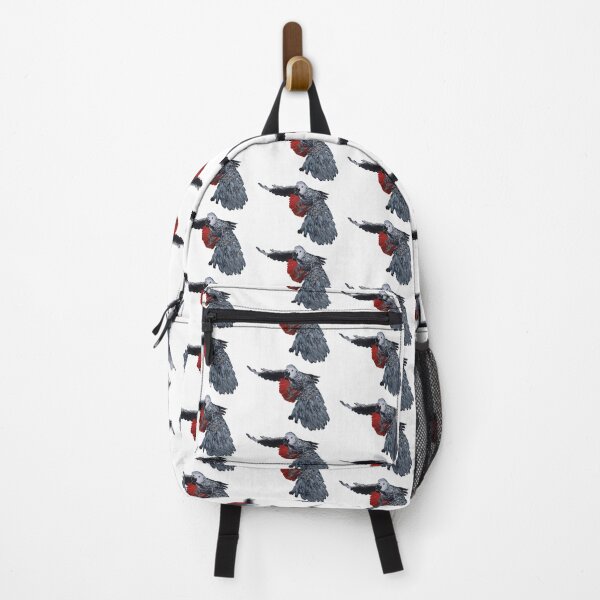 Item preview, Oil Painted Flying African Congo Grey Parrot designed and sold by Wildlife Apparels Inc..