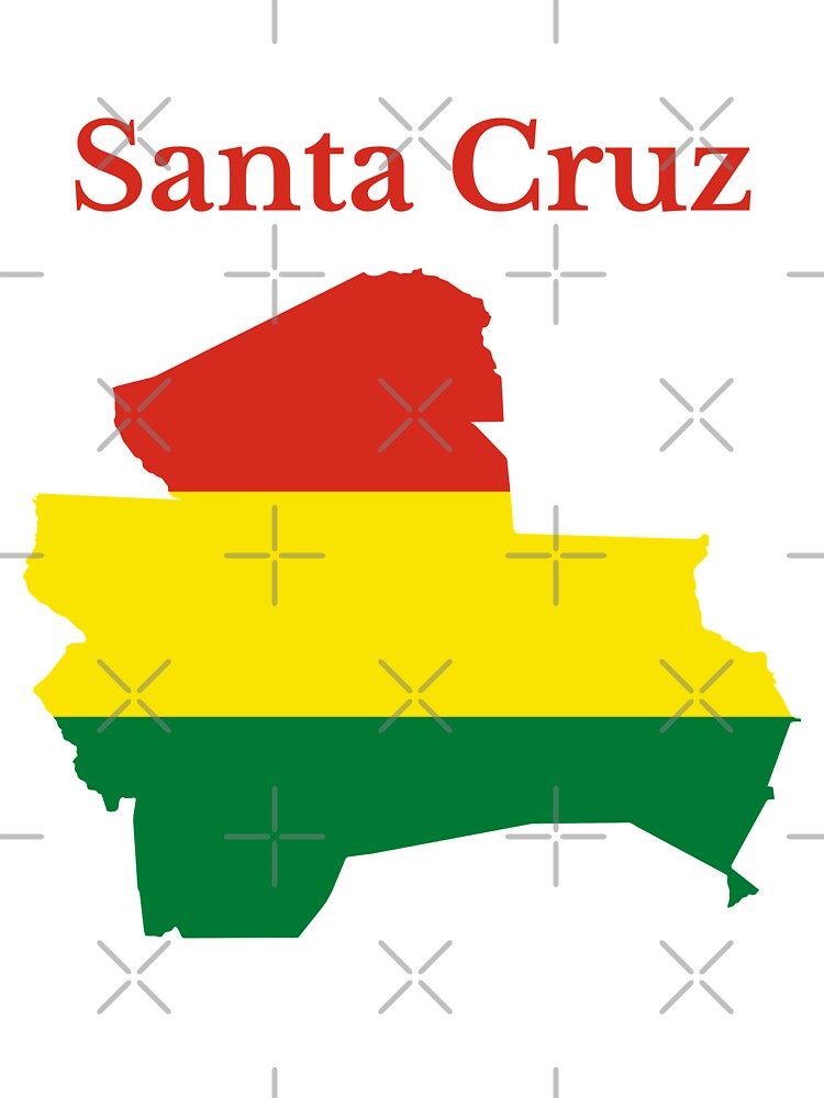 Santa Cruz Department Map Design Bolivia