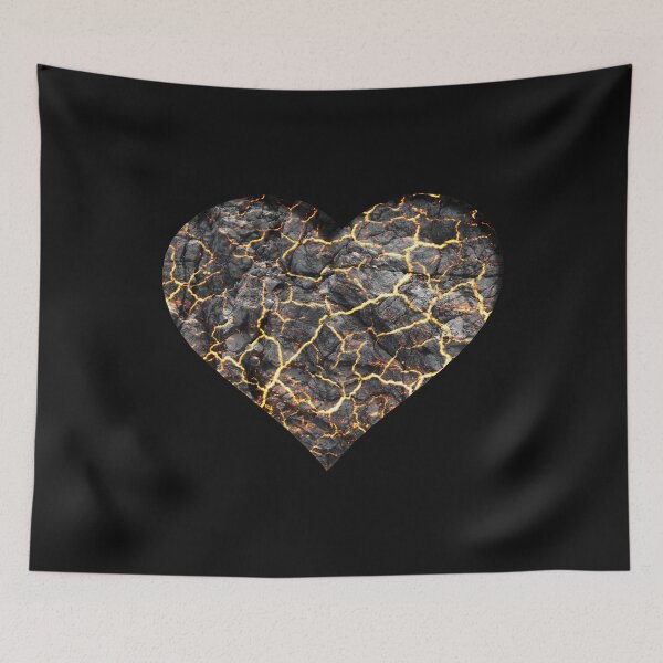 Item preview, Heart lava cracking designed and sold by jc007.