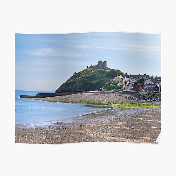 Criccieth Castle and Beach Poster