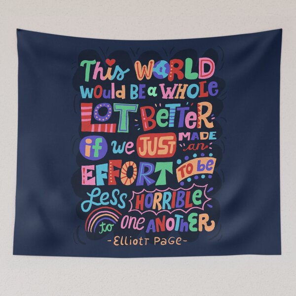 Item preview, Less Horrible To One Another designed and sold by Risa Rodil.