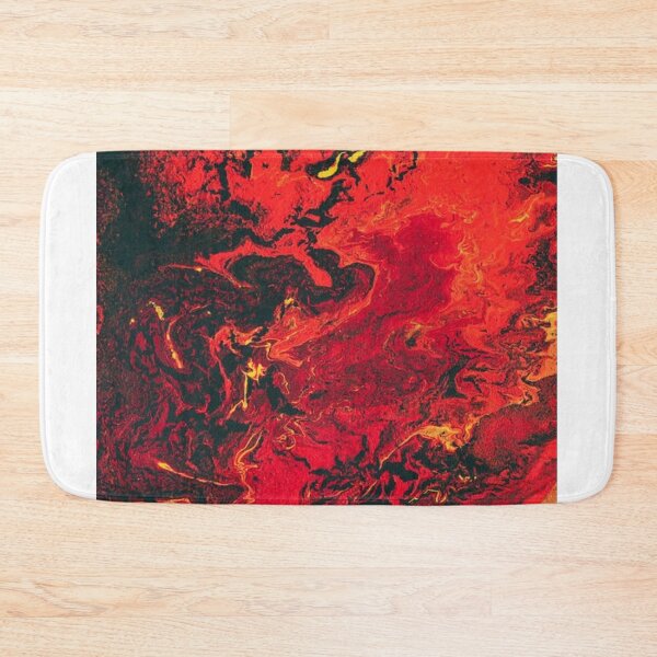 Item preview, Red acrylic paint pour - art print designed and sold by WallStreet Arts.