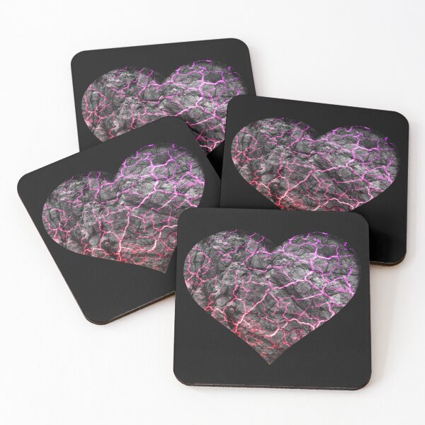 Item preview, Heart lava cracking red & purple designed and sold by jc007.