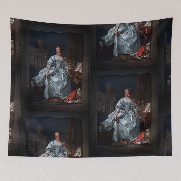 Item preview, La Marquise de Pompadour by François Boucher Classical Art Xzendor7 Old Masters Reproductions designed and sold by Xzendor7 Digital Art Creations.