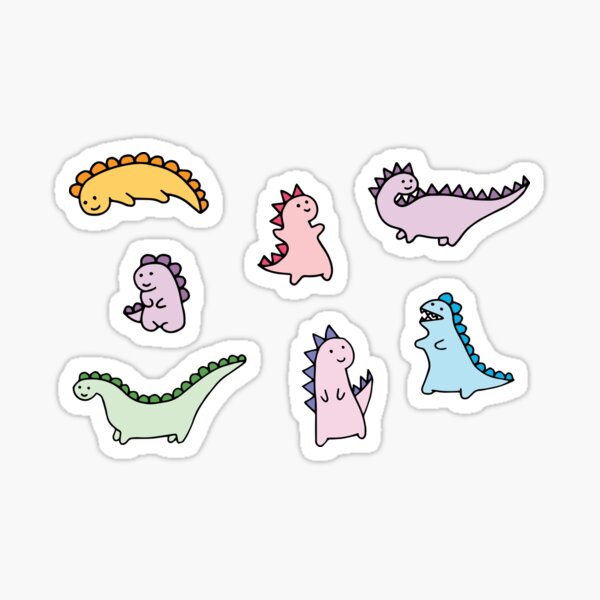 dinosaur stickers redbubble