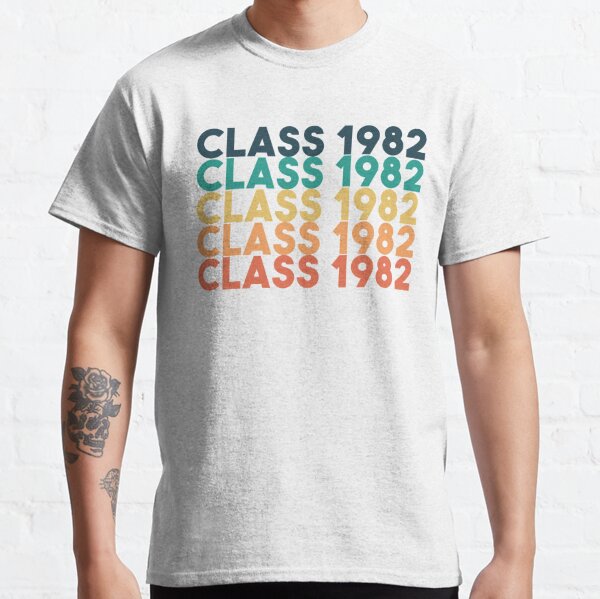 Zazzle Class of 1982 High School Reunion Vintage T-Shirt, Men's, Size: Adult S, Black