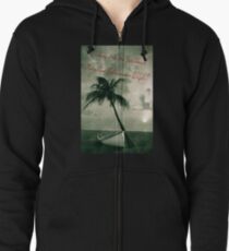 Kicking it in the Caribbean! Zipped Hoodie