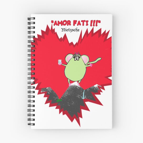 Item preview, NIETZSCHE, "AMOR FATI",  Philosophical Cartoon & quote designed and sold by letiziahoffmann.