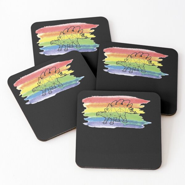 Item preview, Dinosaurier Poligon im Regenbogen designed and sold by Spirit-Designs.