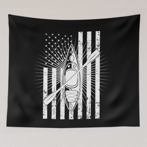 Item preview, Kayak Kayaking Boating Summer USA Flag designed and sold by CoolCreative.