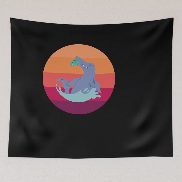 Item preview, Dinosaurier im Wasser mit Fisch designed and sold by Spirit-Designs.