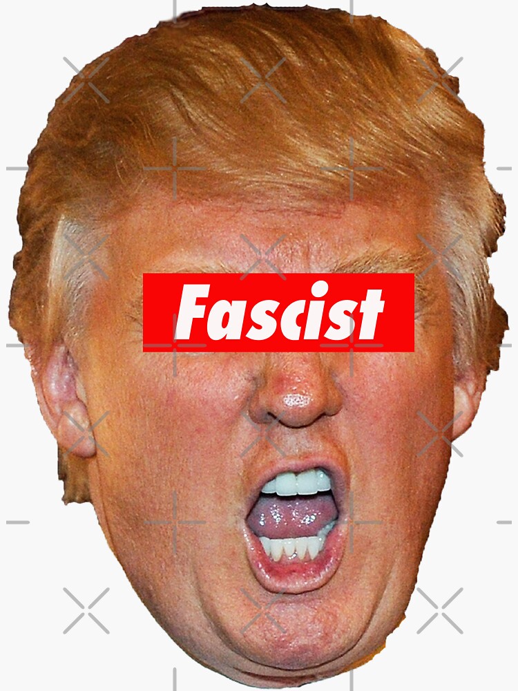 Thumbnail 3 von 3, Sticker, Trump Faschist designt und verkauft von Thelittlelord.