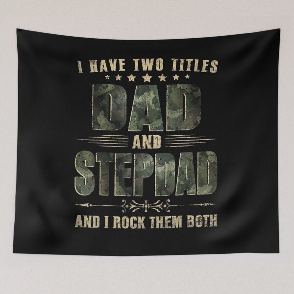 Item preview, Mens I Have Two Titles Dad And Stepdad Retro For Men Funny  designed and sold by zpruby.