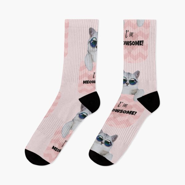 Item preview, Im Meowsome! [Hipster Cat] designed and sold by Wildlife Apparels Inc..