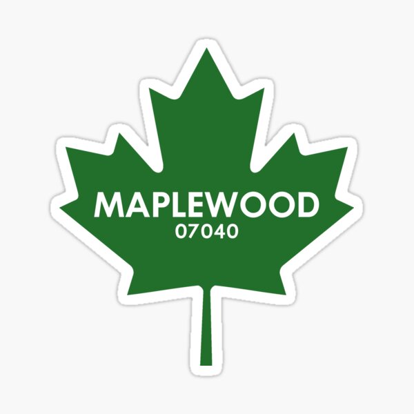 Vista previa del artículo con la obra «Código postal de Maplewood Logotipo de la hoja de arce», diseñado y vendido por Leithouse.